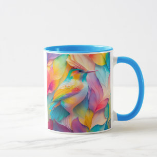 Caneca Pássaro de Seda Fantasia