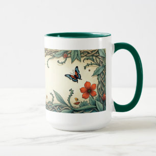 Caneca Pássaro e Borboleta