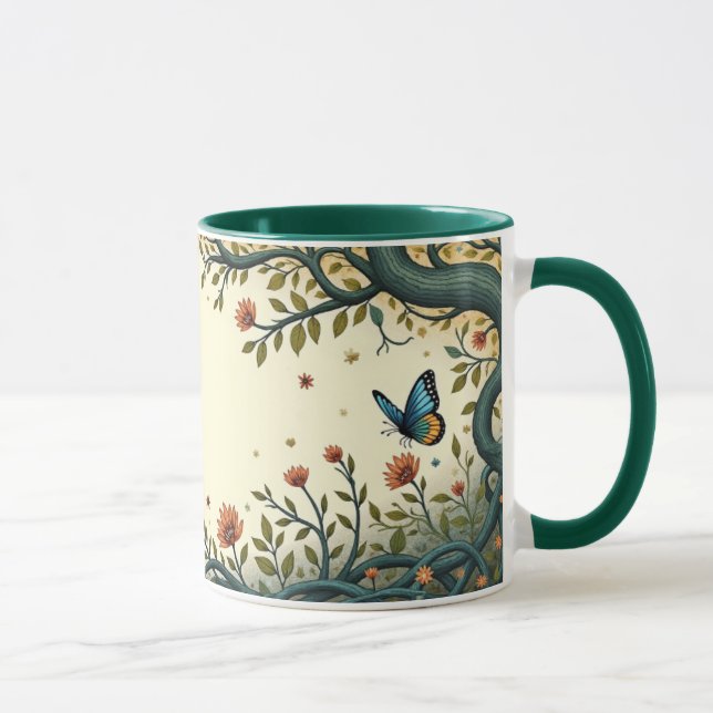 Caneca Pássaro e Borboleta (Direita)