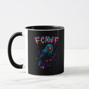 Caneca Pássaro Engraçado Corvo Coruja Piada Trocadilho Di