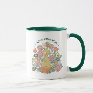 Caneca Pássaro Grande   Gráfico Floral de Bondade Crescen