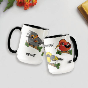 Caneca Pássaro Havaiano Nativo