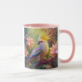 Caneca Pássaro Iridescente Wing Cockatiel Fantasy