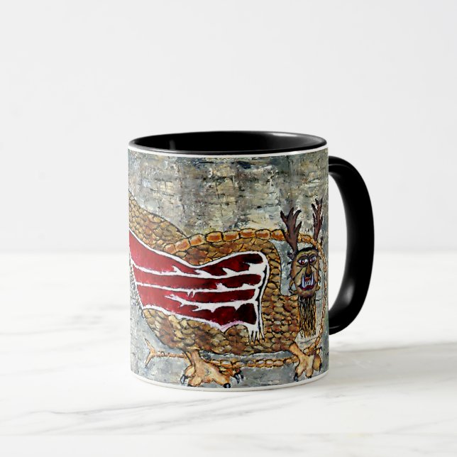 Caneca Pássaro Piasa da Legenda Americana Nativa (Frente Esquerda)