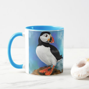 Caneca Pássaro Puffin do Atlântico - Maca-Palhaço - Pi