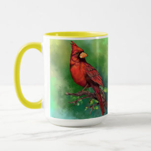 Caneca Pássaro Vermelho Norte de Mug Bonito
