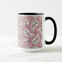 Pássaros da Paisley em rosa-bebê