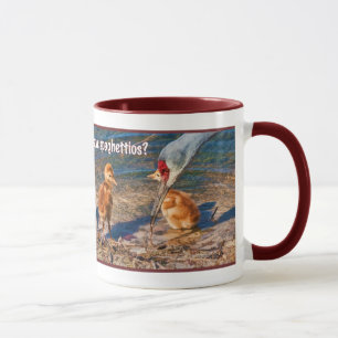 Caneca Pássaros de bebê e um almoço do sem-fim