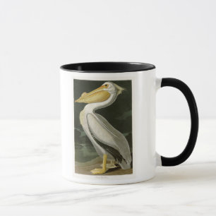 Caneca Pássaros de John James Audubon do pelicano branco
