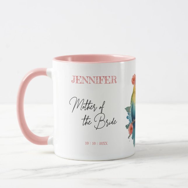 Caneca Pássaros do Amor Mãe da Noiva (Esquerda)