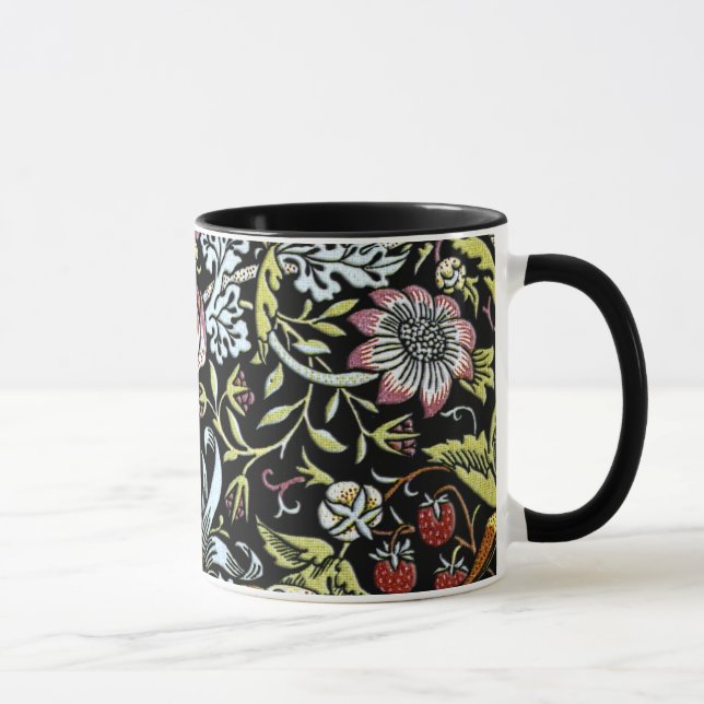 Caneca Pássaros e flores de William Morris 2 porções (Direita)