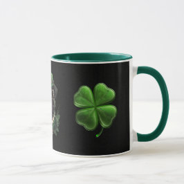 Caneca "Passe a sorte com a nossa Rua. O Pug Mug do Patri