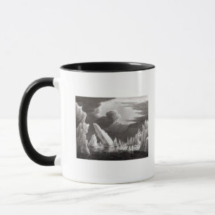 Caneca Passe através do gelo, gravado por D. Havell