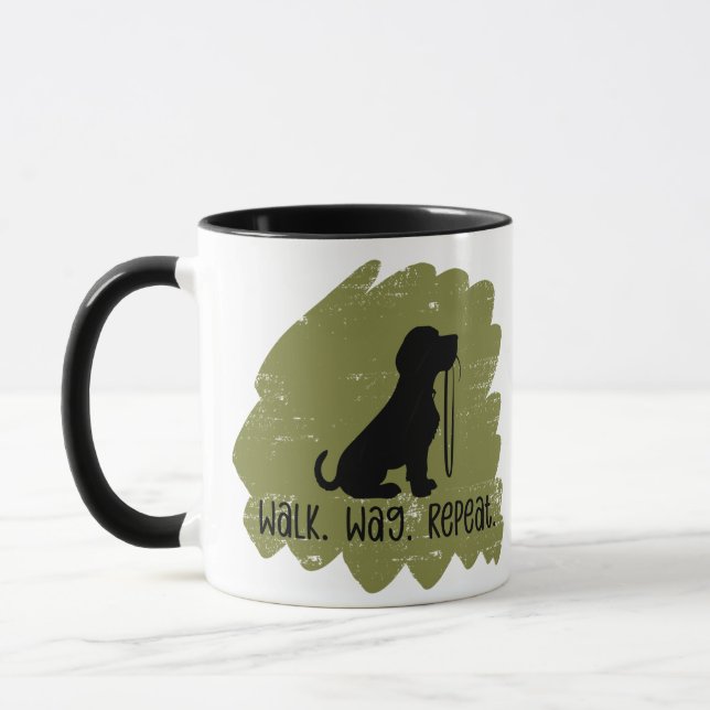 Caneca Passeador de Cães Divertido  (Esquerda)
