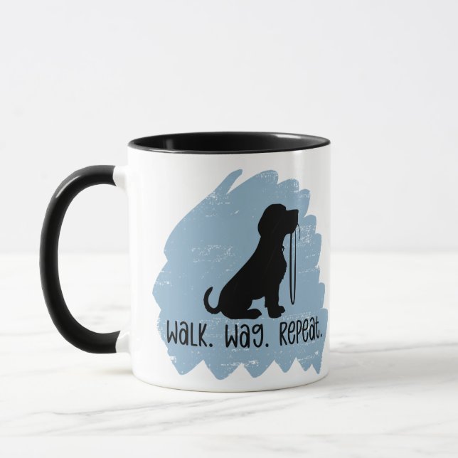 Caneca Passeador de Cães Divertido  (Esquerda)