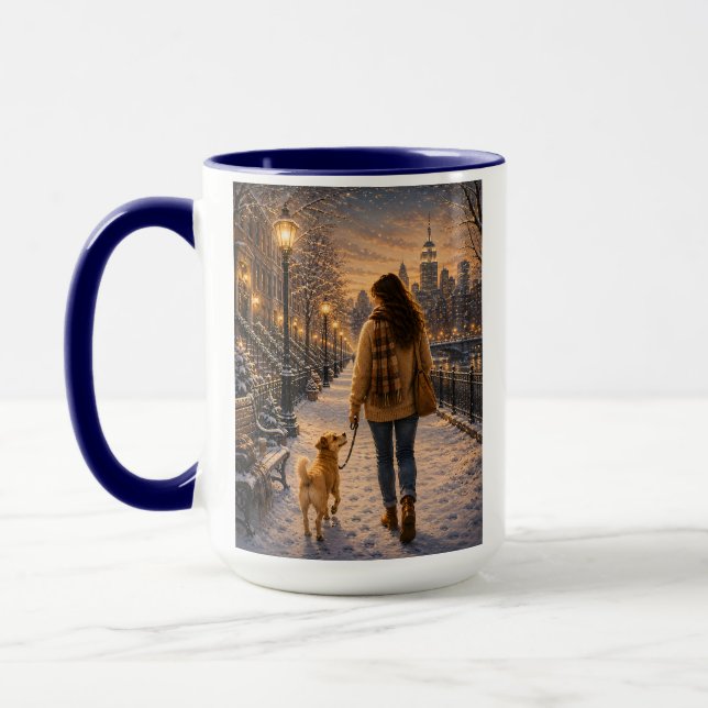 Caneca Passeio Aconchegante de Inverno com Minha Melhor A (Esquerda)