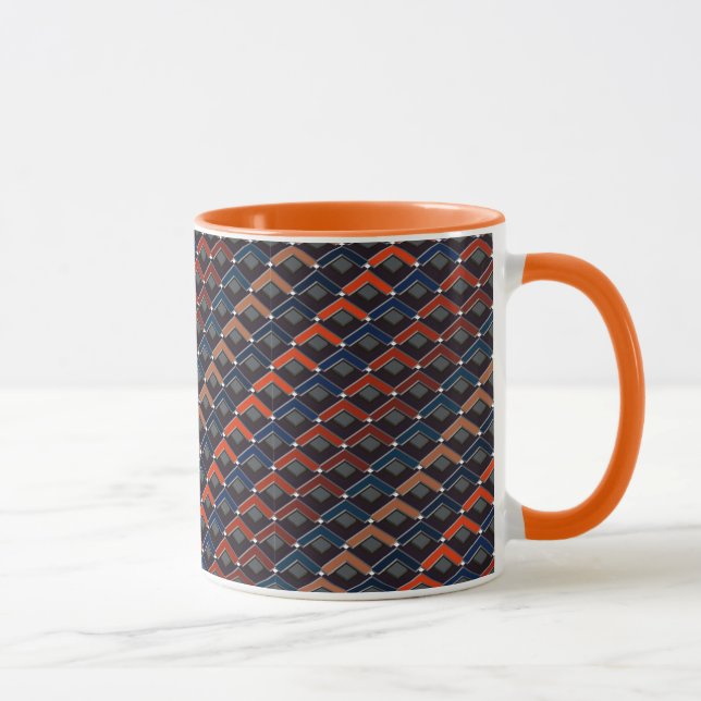 Caneca Passos Karo em ziguezague coloridos (Direita)
