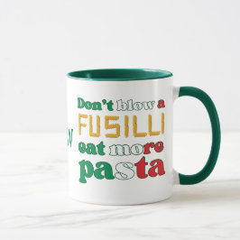 Caneca Pasta não soprar um monograma de FusiLLI Itália