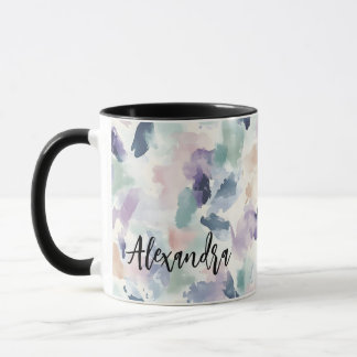 Caneca Pastel de Abstrato bonito personalizado