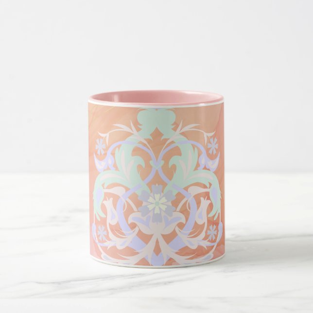 Caneca Pastel Garden Harmony – Nature Artwork (Centro)