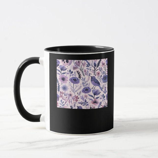 Caneca Pastel Pattern - Whimsigoth Cottagecore (Esquerda)