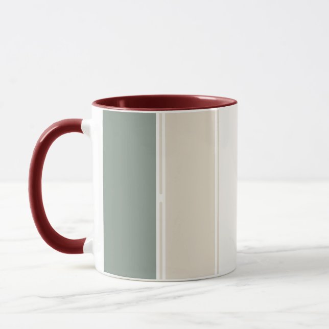 Caneca Pastel Stripes Variation 2 – Simple and Sleek (Esquerda)
