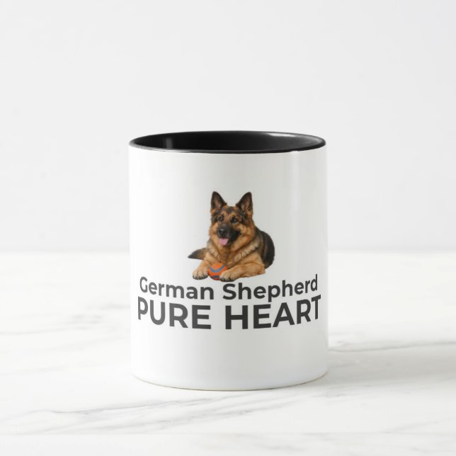 Caneca Pastor Alemão Coração Puro – Presente de Ca (Centro)