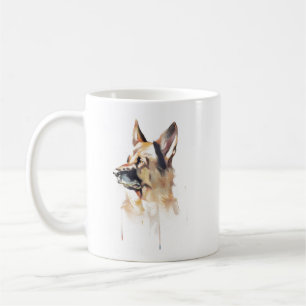 Caneca Pastor Alemão, Xícara de Café Mãe de Cachor