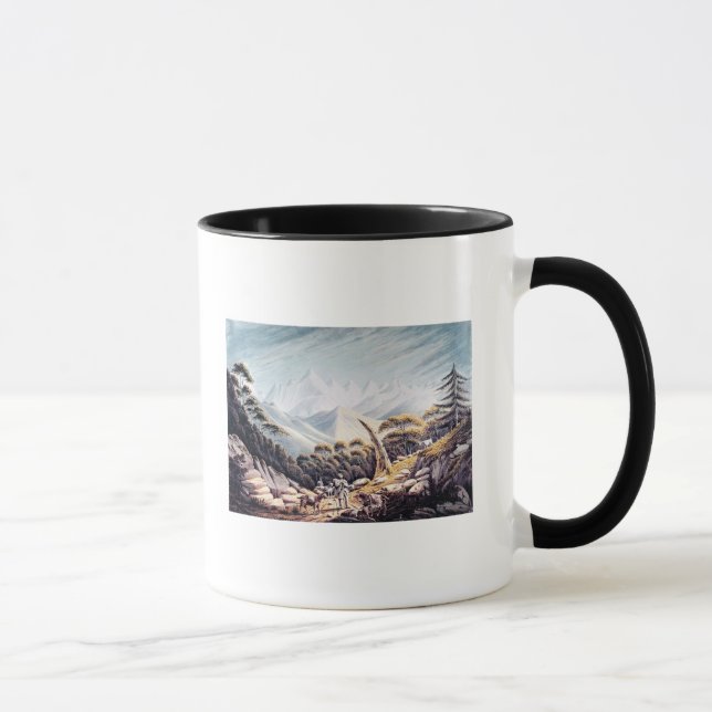 Caneca Pastores nepaleses nos Himalayas, 1826 (Direita)