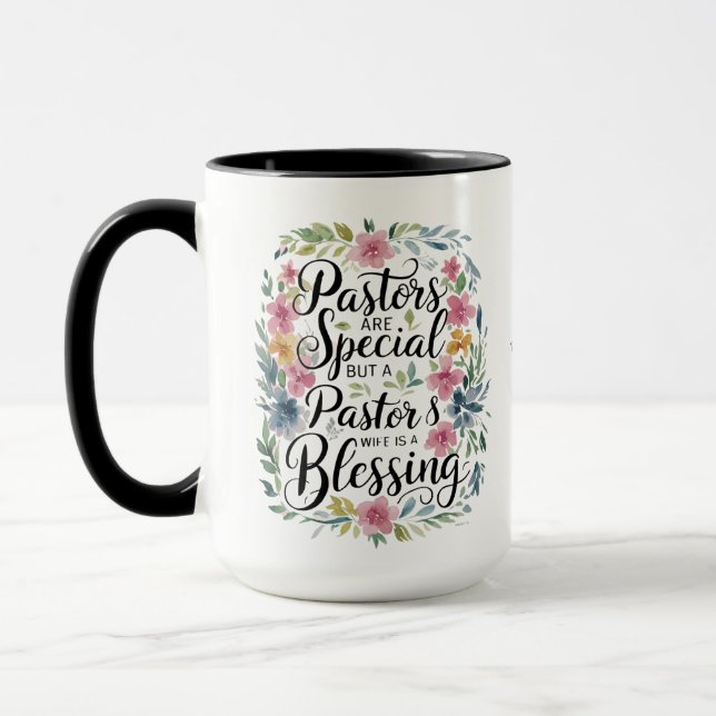 Caneca ✝️ Pastors Wife Appreciation Gift Benção Personali (Esquerda)