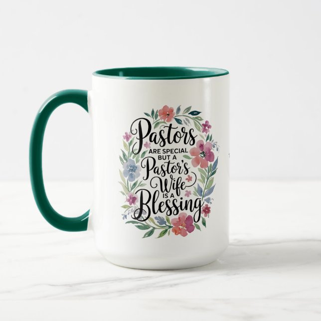 Caneca ✝️ Pastors Wife Appreciation Gift Benção Personali (Esquerda)