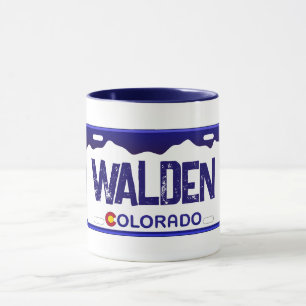 Caneca Pata azul de matrícula do Walden Colorado