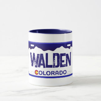 Caneca Pata azul de matrícula do Walden Colorado
