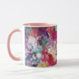 Caneca Pata de filhote multicolorido
