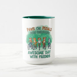 Caneca Patas nos Pedais: Um Dia Incrível com Amigos