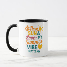 Caneca Patas, Sol & Amor – Vibrações de Verão para Amante