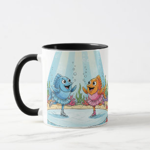 Caneca Patinação Artística no Mar Profundo: Bailarina de 