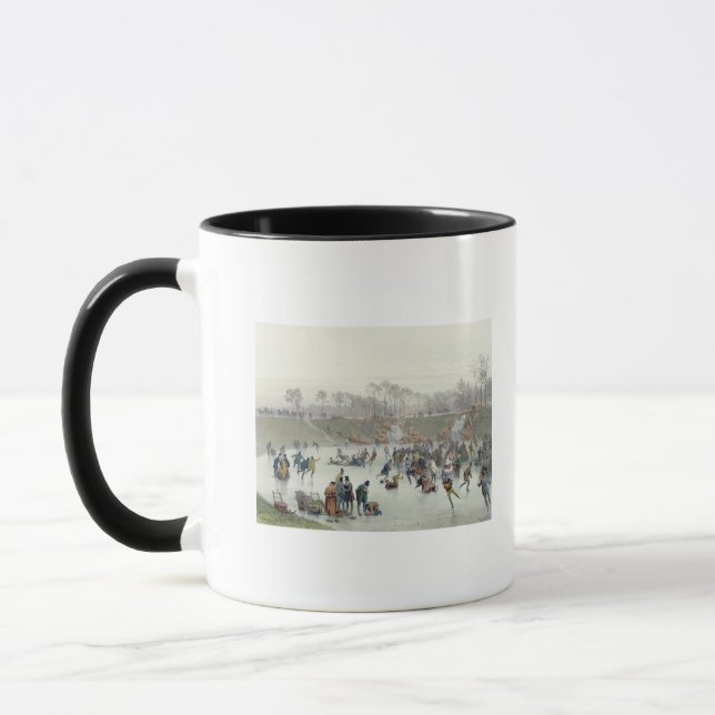 Caneca Patinadores no lago no Bois de Boulogne (Esquerda)