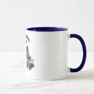 Caneca Patinagem de rolo retro feita sob encomenda do