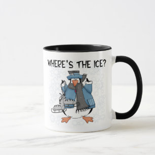 Caneca Patinagem no gelo do pinguim