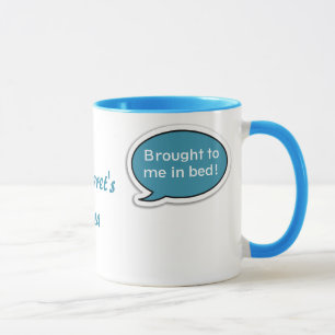 Caneca Patinete Personalizado Blue Speech Bubble Tea Mug