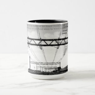 Caneca Pátio da Grand Trunk Railway Vintage Port Huron MI