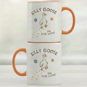 Caneca Pato Bobo à Solta Citação Divertida e Fofa