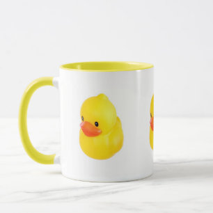 Caneca Pato de borracha amarelo brilhante