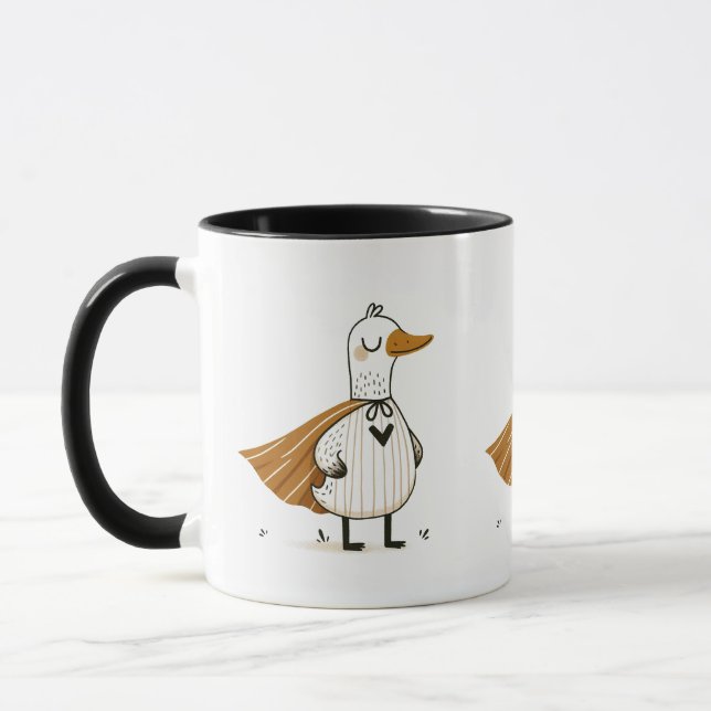 Caneca Pato de Super-Herói em Figurino (Esquerda)
