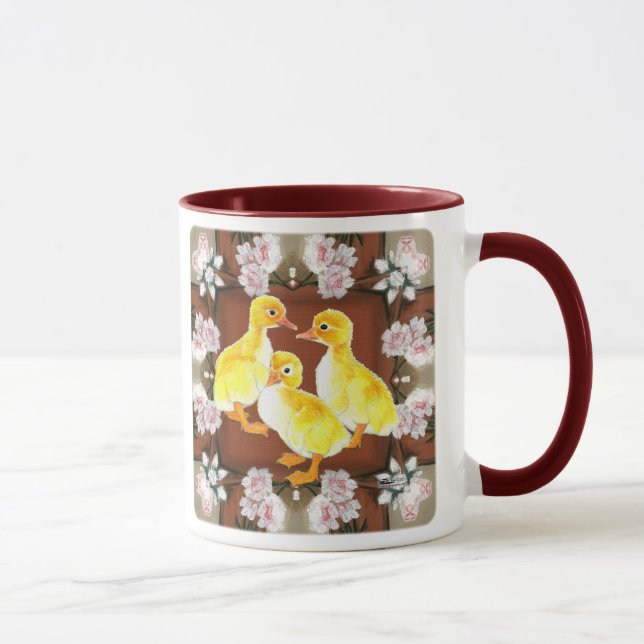Caneca Patos e Rosas (Direita)