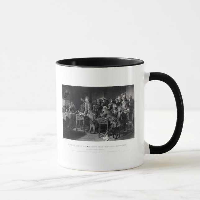 Caneca Patrick Henry que endereça o conjunto de Virgínia (Direita)