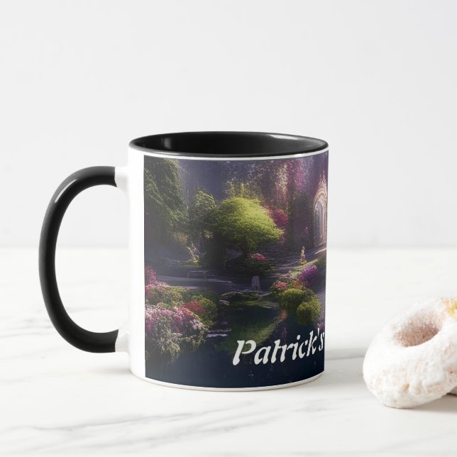 Caneca Patrick's Morning Tea Personalizável (Com Donut)
