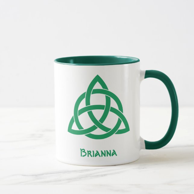 Caneca Patrimônio irlandês-celta orgulhoso- O nó da Trind (Direita)