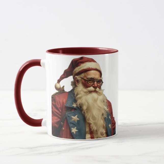 Caneca Patriotic Santa Clause (Esquerda)